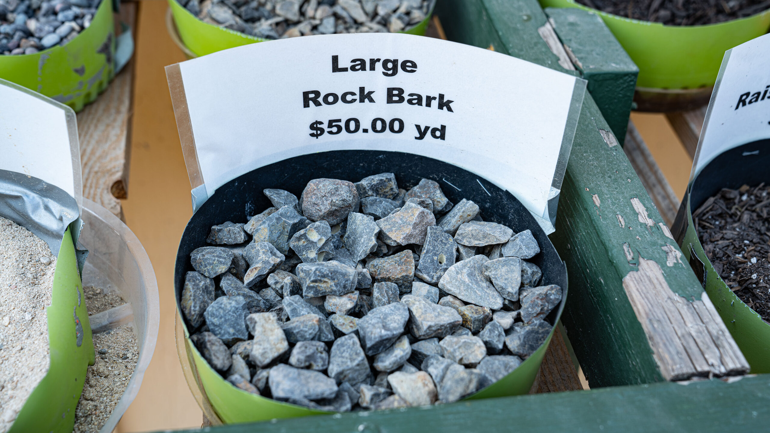 Large Rock Bark - Adams Gardens