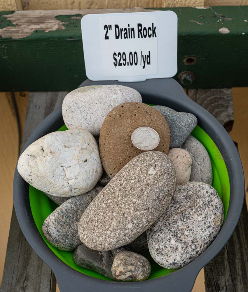 2-Inch Drain Rock Bulk-Adams Gardens-Nampa Idaho